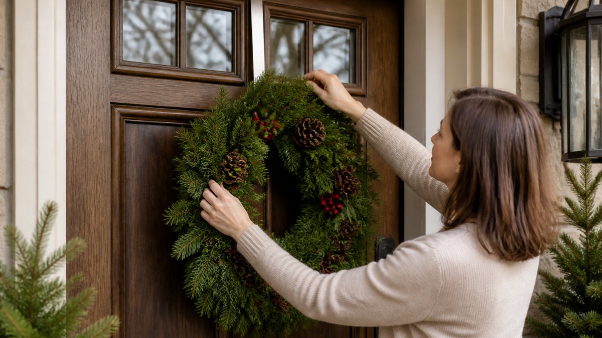 How to Hang a Christmas Wreath on a Door: 7 Secure Methods