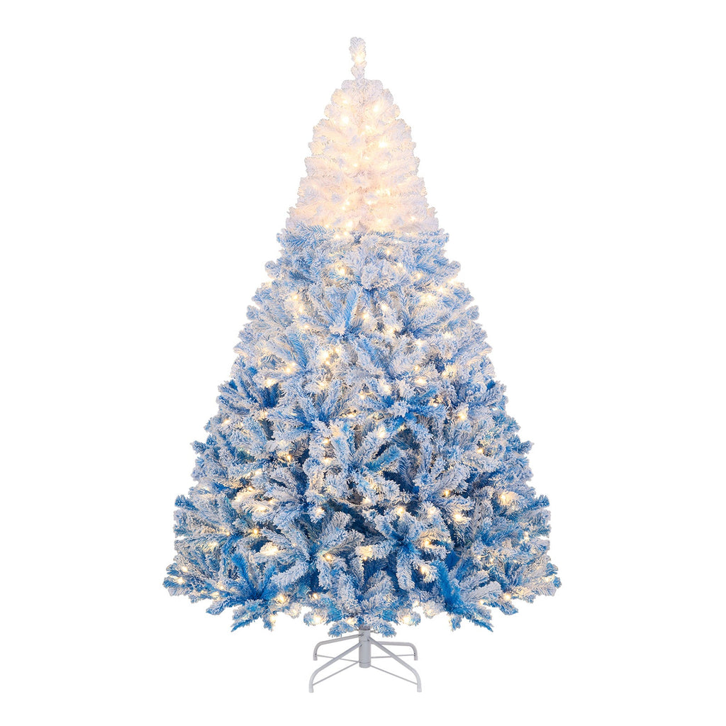 Winter Frost Pre-Lit Gradient Christmas Tree – Warm White LED Lights