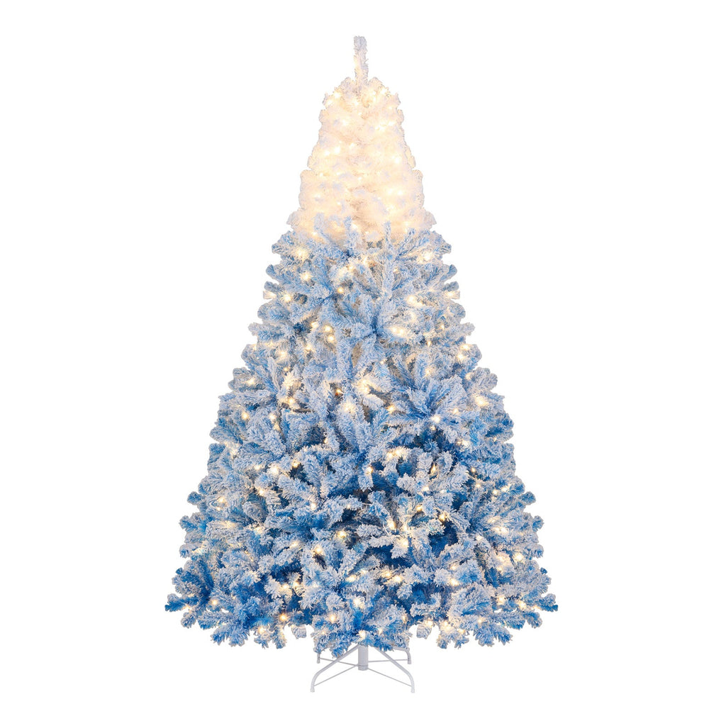 Winter Frost Pre-Lit Gradient Christmas Tree – Warm White LED Lights
