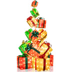 Grand Holiday 15-Piece Pre-Lit Gift Box Display – 483 LED Lights