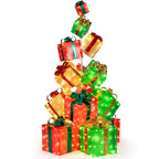 Grand Holiday 15-Piece Pre-Lit Gift Box Display – 483 LED Lights