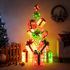 Grand Holiday 15-Piece Pre-Lit Gift Box Display – 483 LED Lights