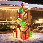 Grand Holiday 15-Piece Pre-Lit Gift Box Display – 483 LED Lights