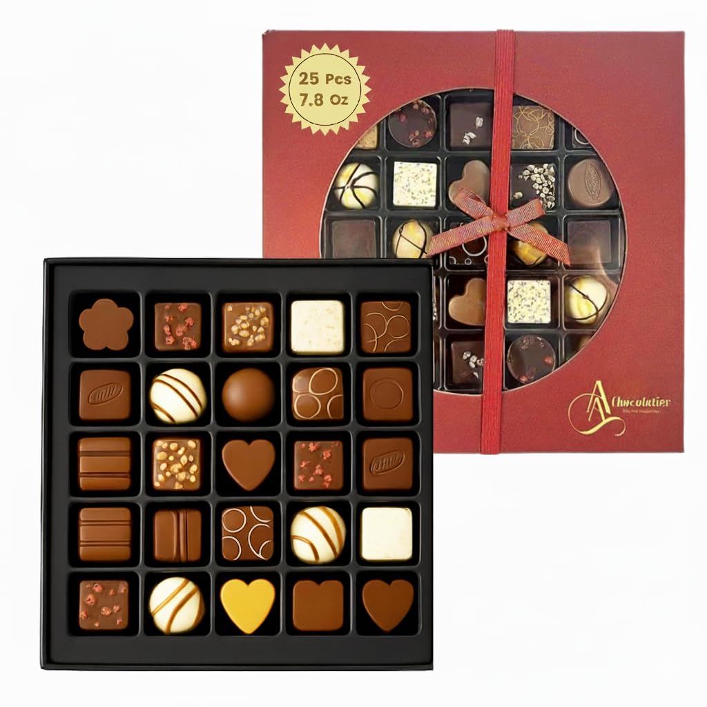 Luxury Belgian Chocolate Truffle Gift Box – 25 Piece