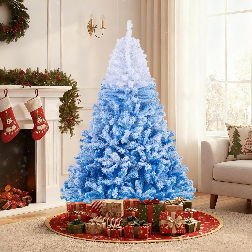 Winter Frost Pre-Lit Gradient Christmas Tree – Warm White LED Lights