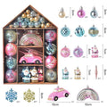 70-Piece Shatterproof Christmas Tree Ornament Set