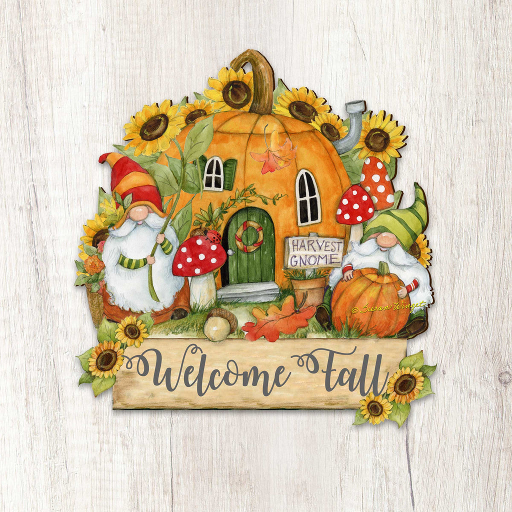Welcome Fall Gnome Garden Stake – Autumn Outdoor Décor