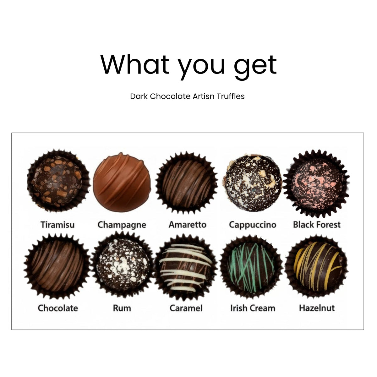 Andy Anand Artisan Dark Chocolate Truffles – 24 Piece Gift Box