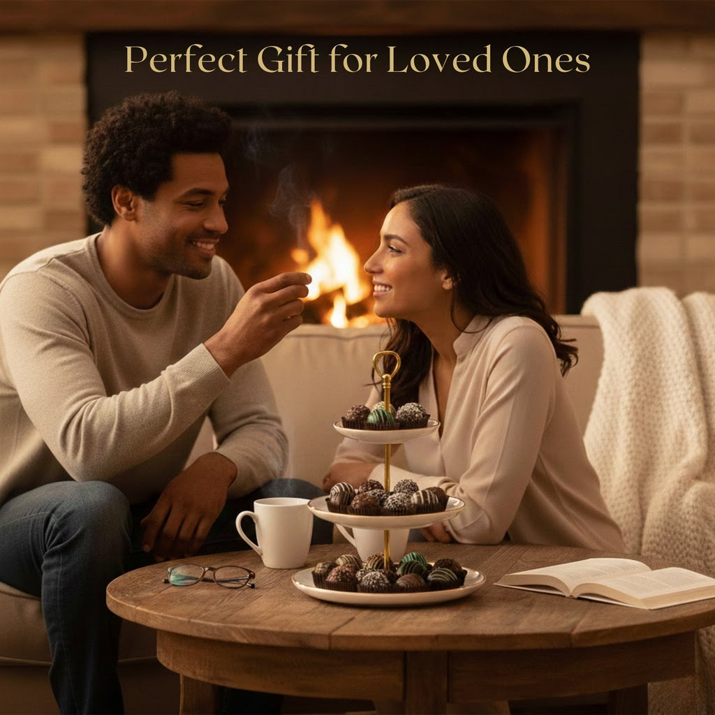 Andy Anand Artisan Dark Chocolate Truffles – 24 Piece Gift Box
