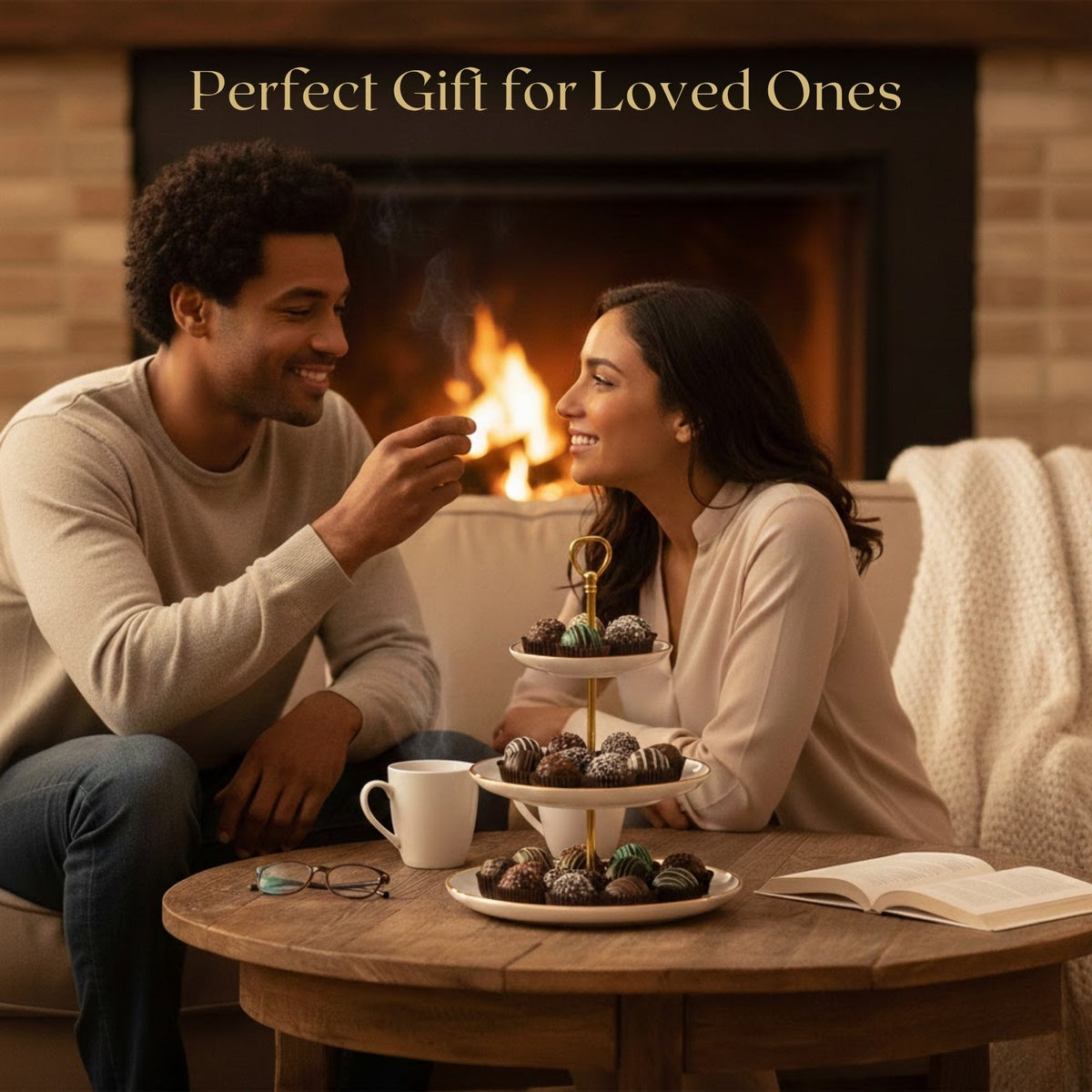 Andy Anand Artisan Dark Chocolate Truffles – 24 Piece Gift Box