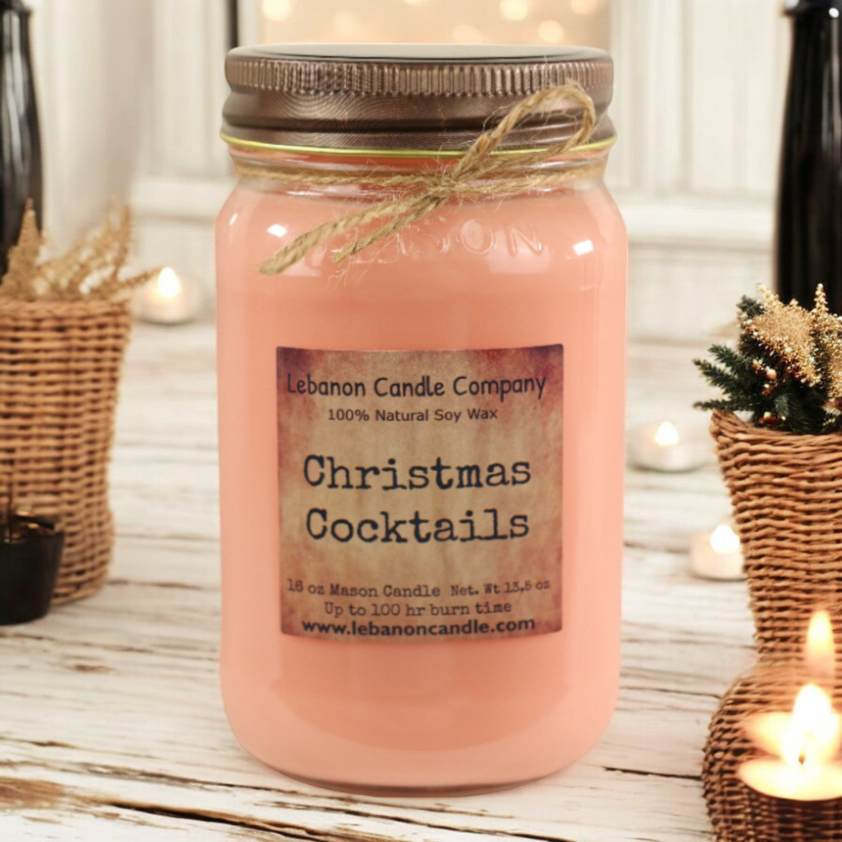 Sleigh All Day Christmas Cocktails Soy Candle – 16.5 oz
