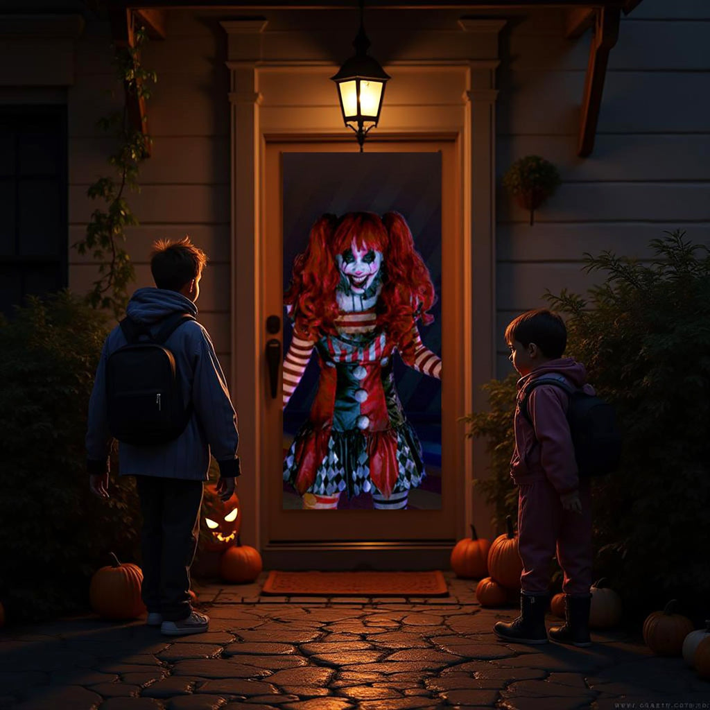 AtmosFX® Creepy Clowns Halloween Digital Decoration USB