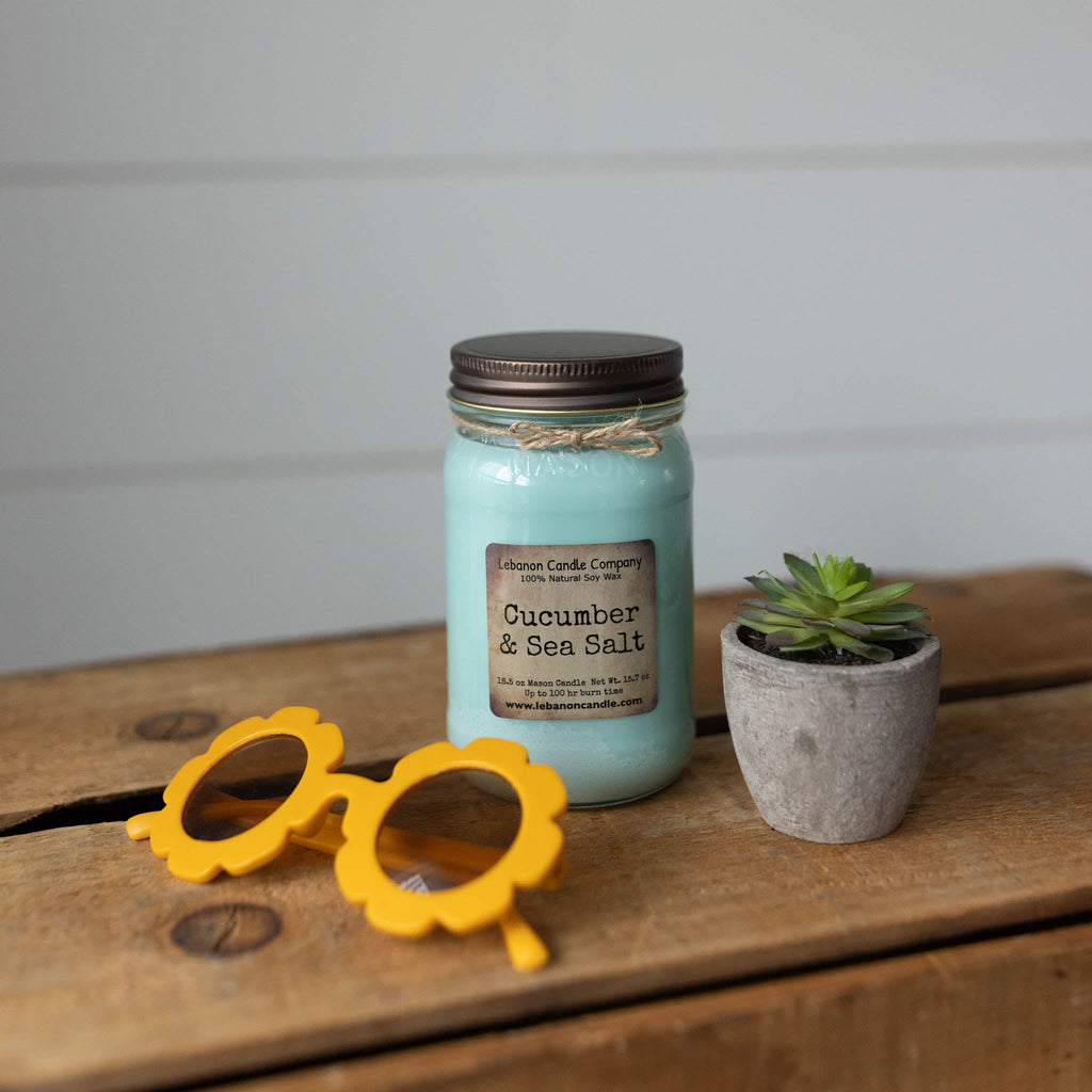Cucumber & Sea Salt Soy Candle | 16.5 oz