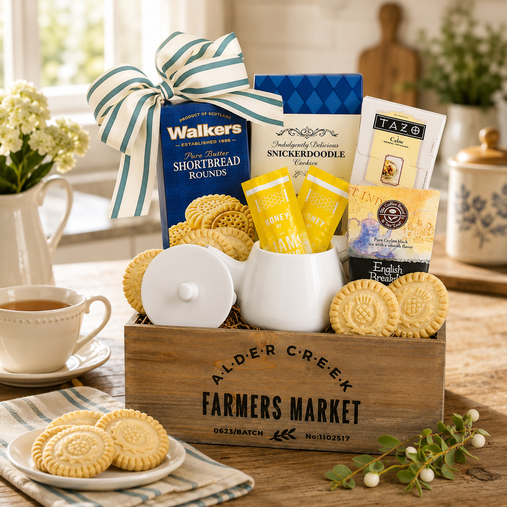 Garden Tea & Treats Gift Basket