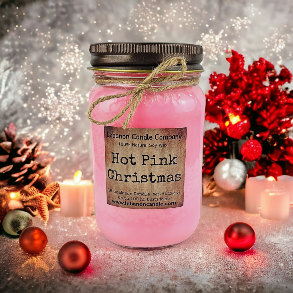 Sleigh All Day Hot Pink Christmas Soy Candle – 16.5 oz