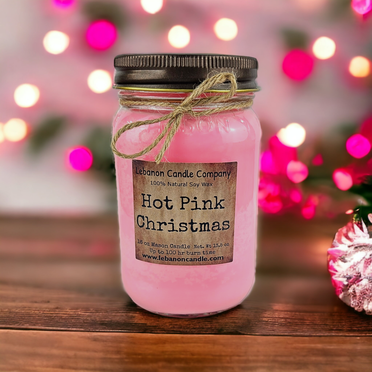 Sleigh All Day Hot Pink Christmas Soy Candle – 16.5 oz