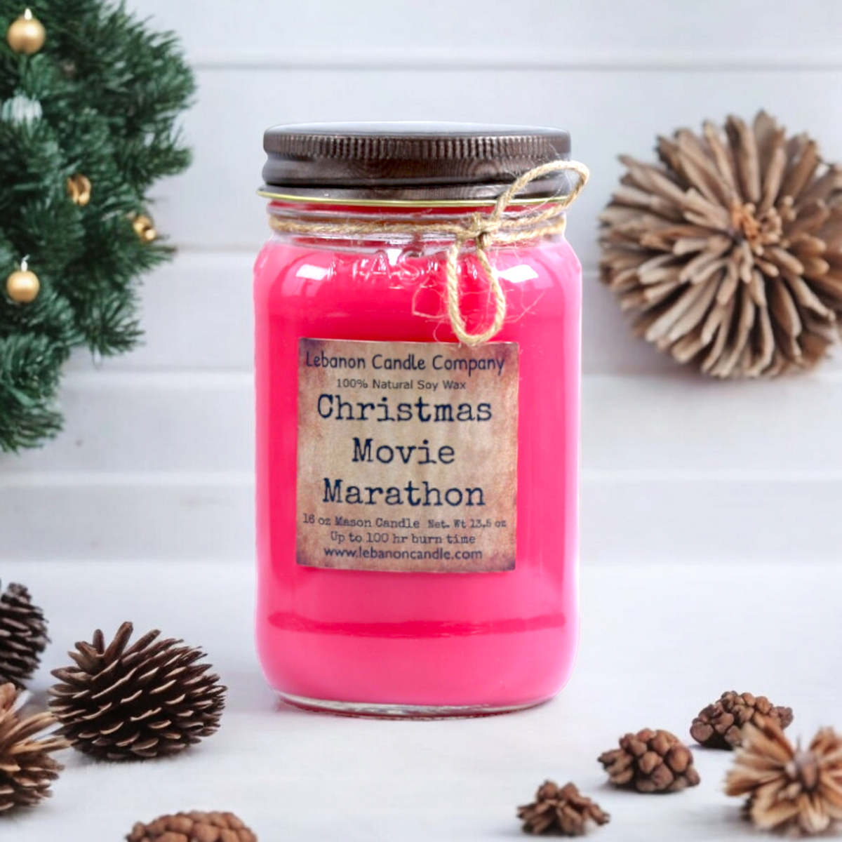 Christmas Movie Marathon Holiday Soy Candle | Sleigh All Day