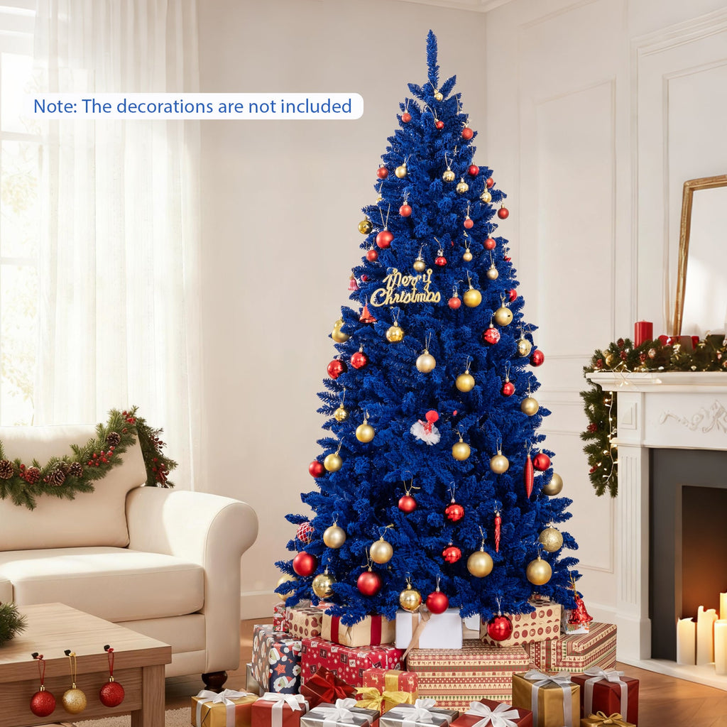 7-Ft Pre-Lit Christmas Tree with 340 Blue LED Lights