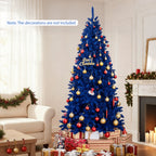 7-Ft Pre-Lit Christmas Tree with 340 Blue LED Lights