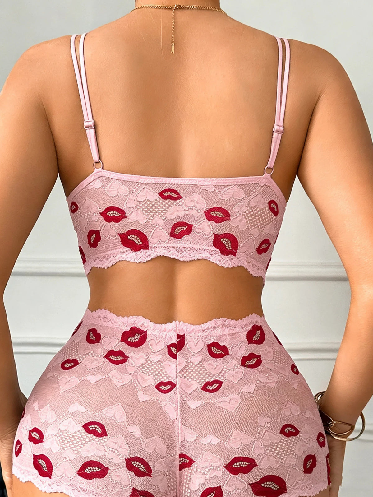 Kiss Me After Midnight Lace Lingerie Set