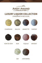 Andy Anand Champagne, Rum, Irish Cream & Kahlua Belgian Chocolate Truffles – 24 Piece Gift Box