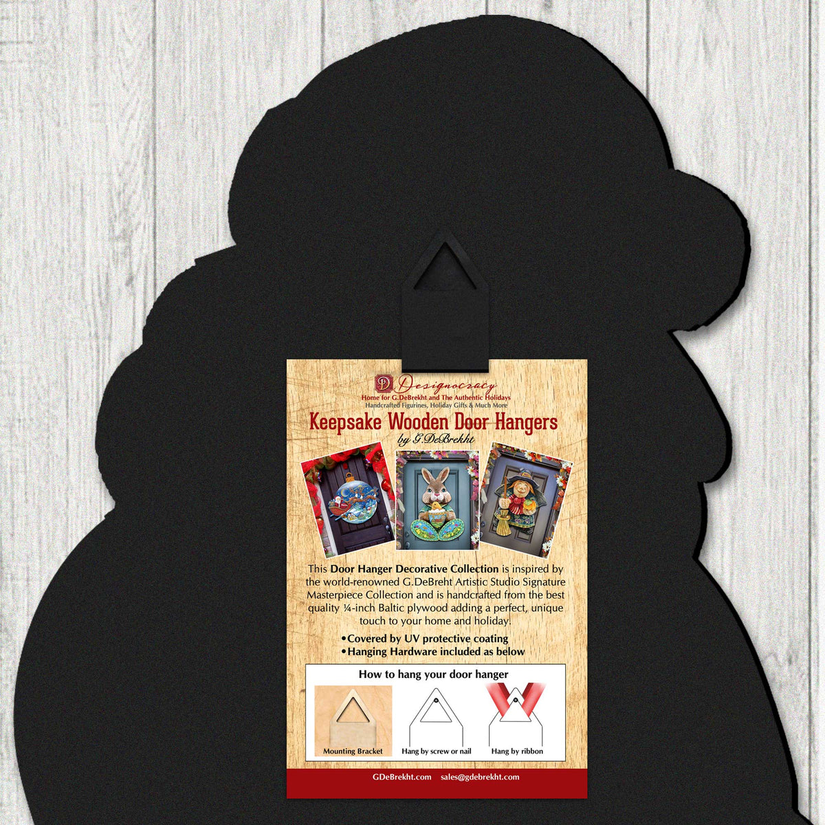 All Hallows’ Eve Witch & Pumpkin Halloween Door Hanger