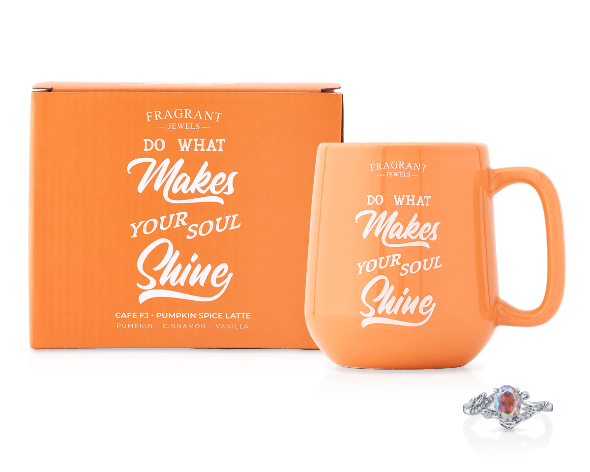 Pumpkin Spice Latte Hidden Ring Candle Mug