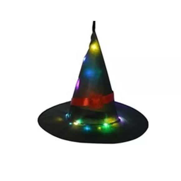 Glowing Witch Hat Halloween Lights – Hanging Indoor & Outdoor Décor