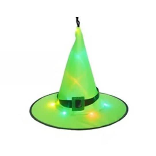 Glowing Witch Hat Halloween Lights – Hanging Indoor & Outdoor Décor