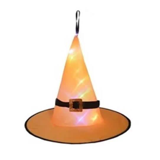 Glowing Witch Hat Halloween Lights – Hanging Indoor & Outdoor Décor