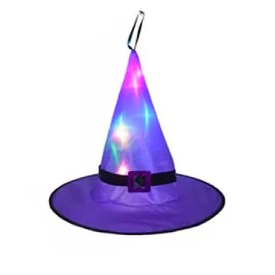 Glowing Witch Hat Halloween Lights – Hanging Indoor & Outdoor Décor