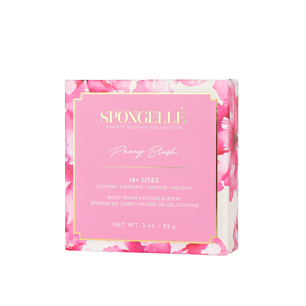 Spongellé Peony Blush Body Wash Infused Buffer