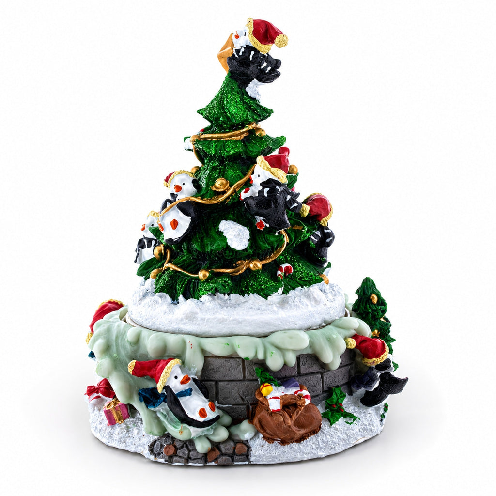 Animated Musical Penguin Christmas Tree – Rotating Jingle Bells Music Box