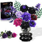 Midnight Garden Gothic Rose Bouquet Building Set – 546 Pieces
