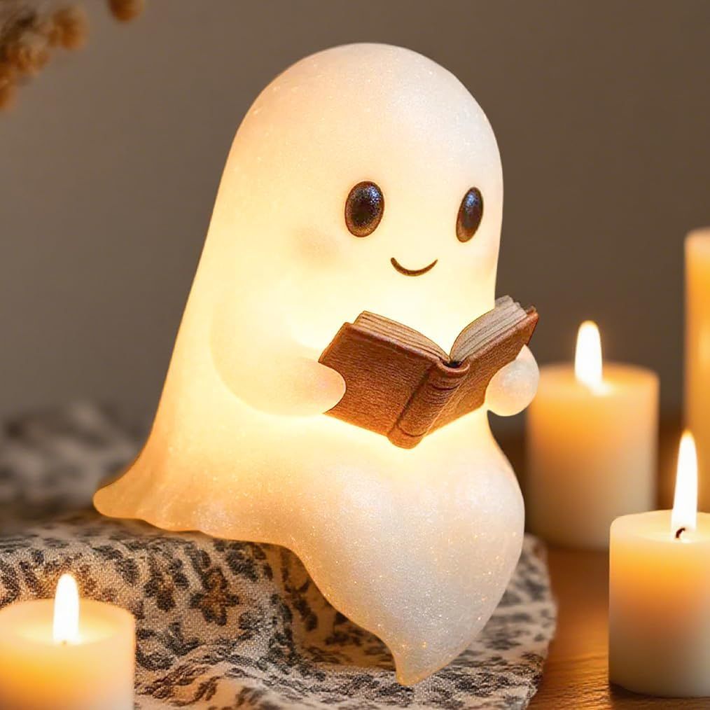 Ghost Reader Halloween Night Light