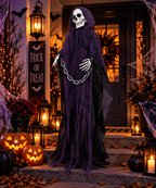 Grim Awakening 6' Sound-Activated Animatronic Reaper