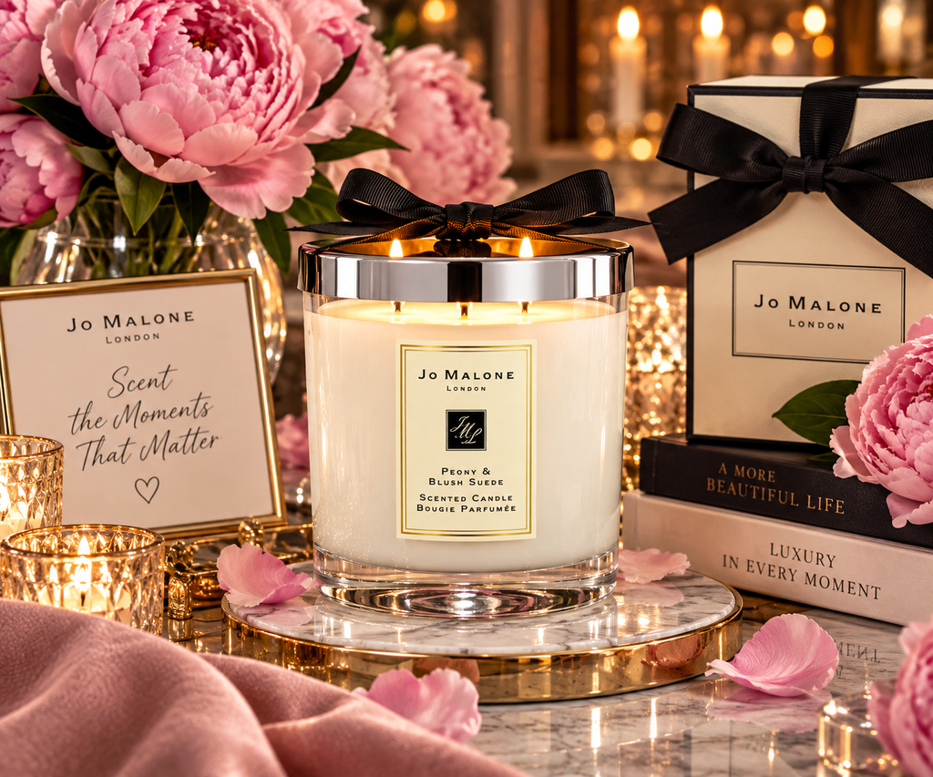 Jo Malone Peony & Blush Suede Luxury Scented Candle – 200g