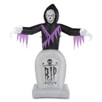 8FT Light-Up Grim Reaper & Tombstone Halloween Inflatable