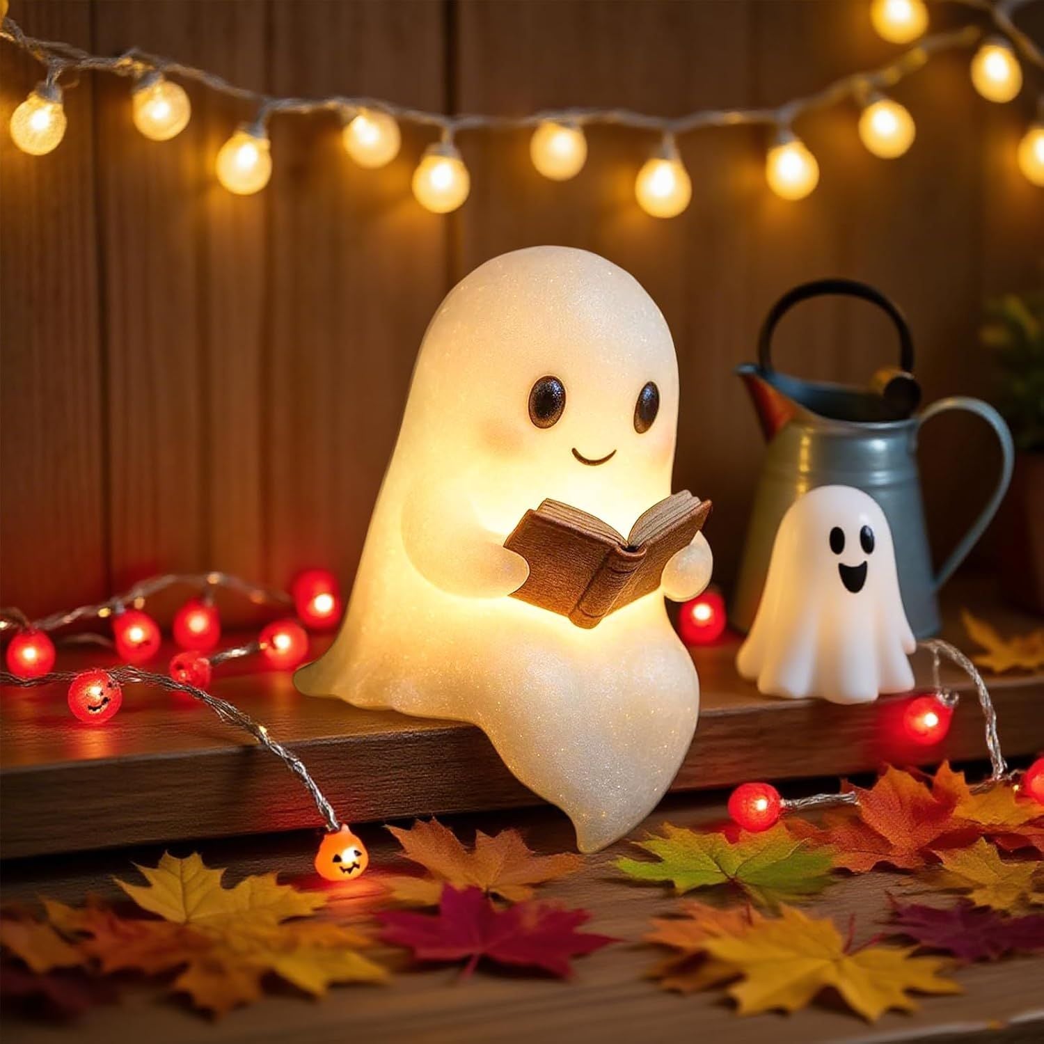 Ghost Reader Halloween Night Light