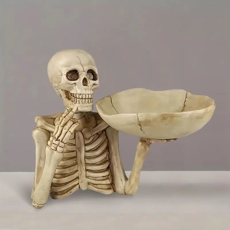 Bone Appétit Skeleton Halloween Candy Bowl