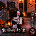 Nightmare Jester 1.8' Sound-Activated Halloween Clown