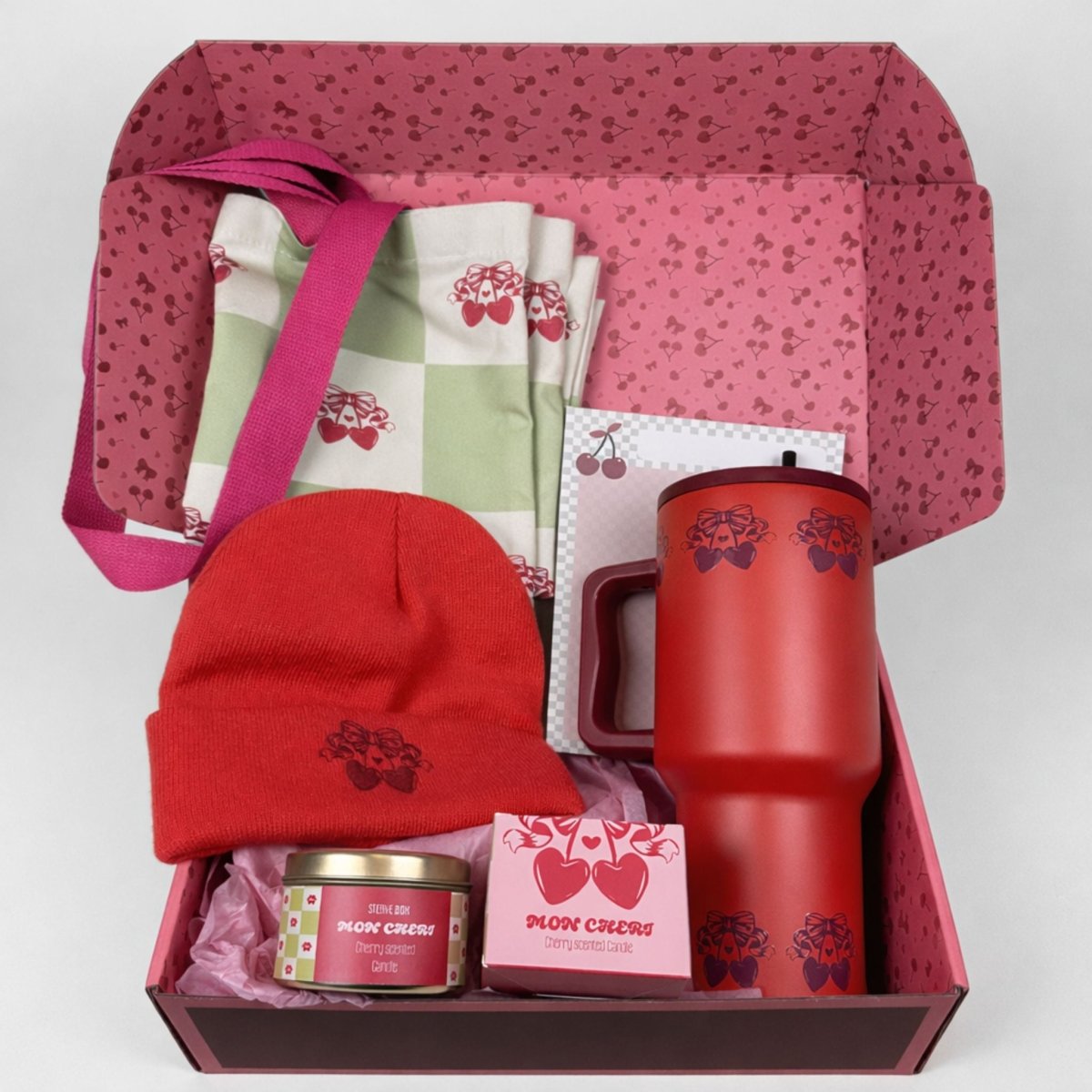 The Cherry Gift Box – Tumbler, Tote, Candle & More